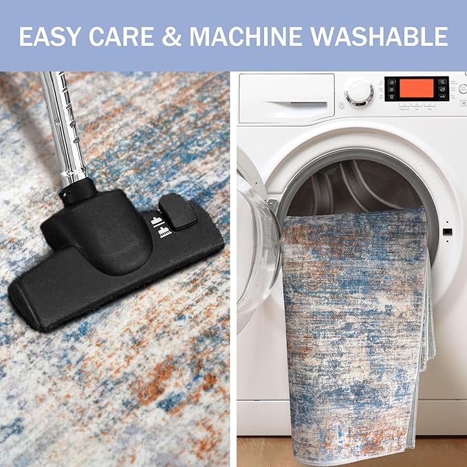 IOHOUZE Abstract Area Rugs 6x9 Ft Washable Rugs - Image 3