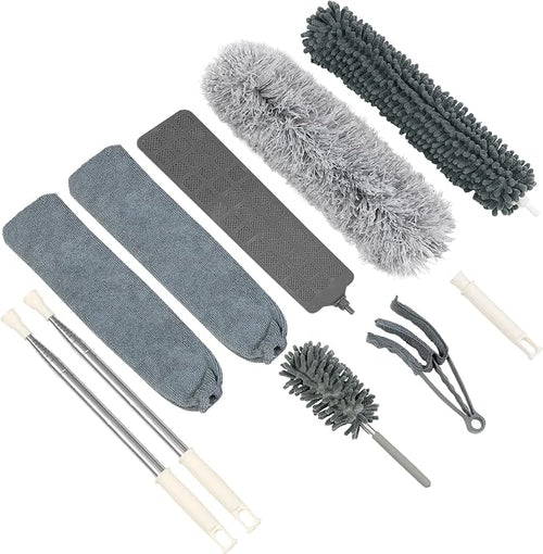 10 PCS Microfiber Feather Duster Kit, Dusters by ZZLAZYCOTTAGE