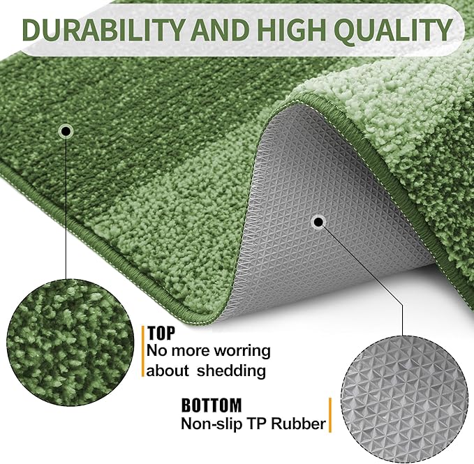 Kitinjoy Indoor Outdoor Door Mat, 40x32 Non-Slip Absorbent Dirt Trapper - Image 3