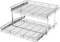LOVMOR 2 Tier 28½"W x 21½"D, Individual Pull Organizer Kitchen Cabinet Storage by LOVMOR