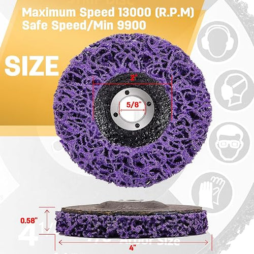 10 Pack Strip Discs Rust Remover Wheel Stripping Wheel - Image 2