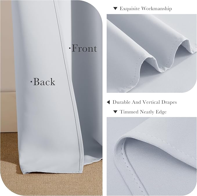 PONY DANCE White Room Darkening Curtains - Image 5