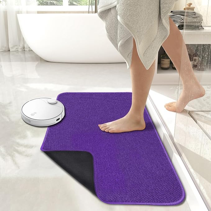 Bath Mat, Ultra Thin Bathroom Runner Rugs, Large Bath Mats - Image 6
