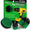 Drillbrush Green Kitchen Drill Brush Set – Drill Powered Cleaning Tools by Drillbrush