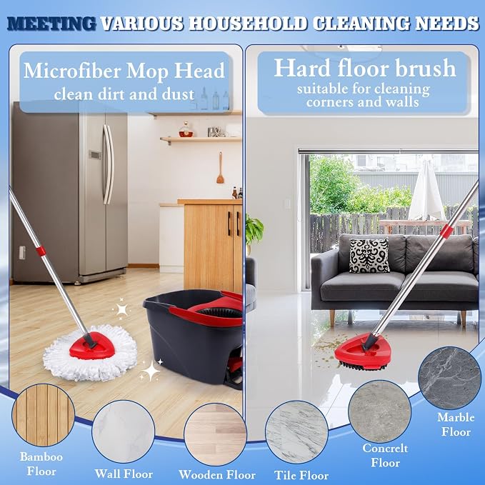 6 Pack Mop Replacement Heads Compatible - Image 2