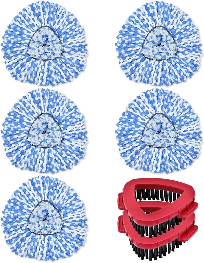 Mop Heads Replacements for Ocedar, 5 Pack Mop Replace Head for Ocedar by DLAIMI