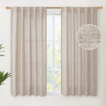 YoungsTex Short Linen Curtains 45 Inch Length by YoungsTex