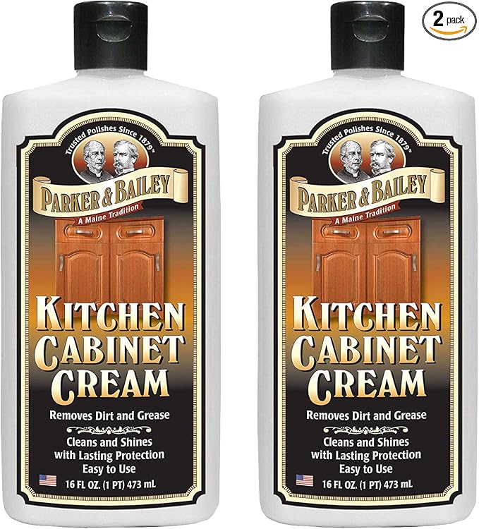 Parker and Bailey Kitchen Cabinet Cream-Wood Cleaner-Grease Remover 16 oz by ParkerBailey