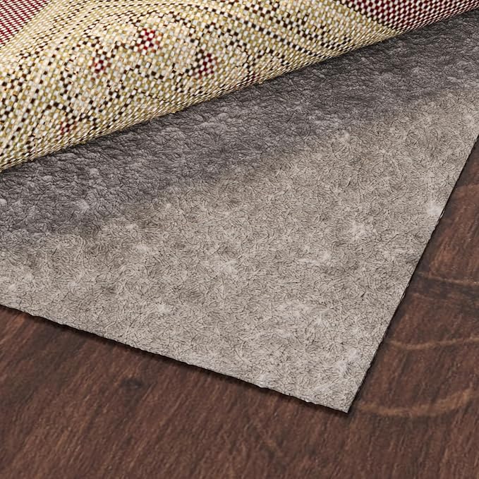 Ottomanson 3' x 5' Non-Slip Rug Pad Gripper 1/4 Inch Thick Dual Surface Felt + by Ottomanson