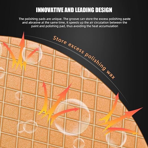 SPTA Orange Light Cut Pad, Buffing Polishing Pads, Polishing and Waxing - Image 7