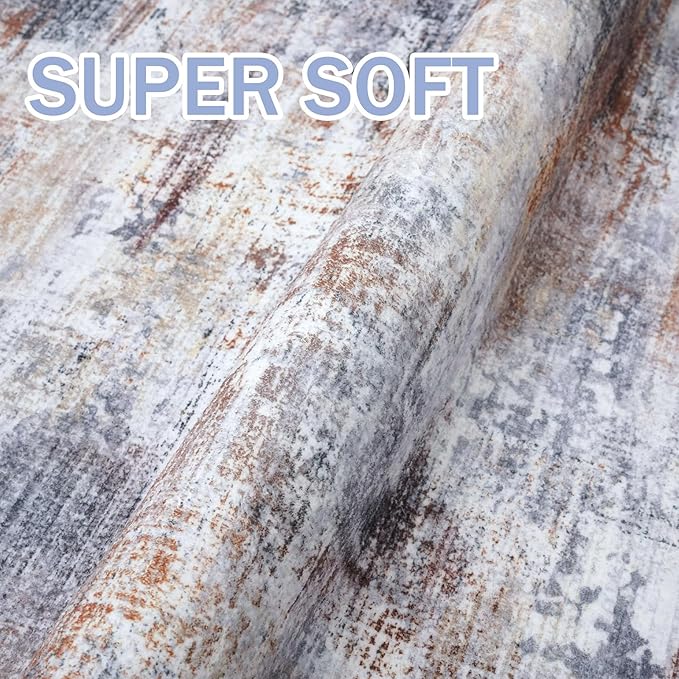 IOHOUZE Abstract Area Rugs 6x9 Ft Washable Rugs - Image 6