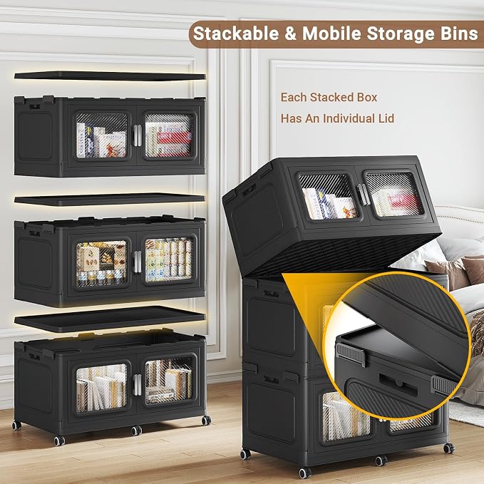 BROVIEW 220 Qt Stackable Storage Bin - Image 3