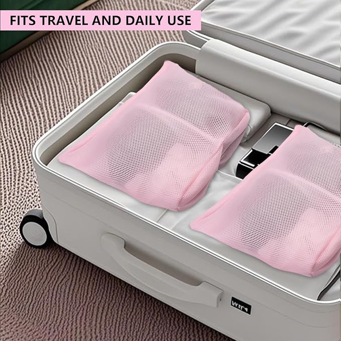 laundry bag with handles mesh laundry bags washing machine laundry totes travel - Image 8