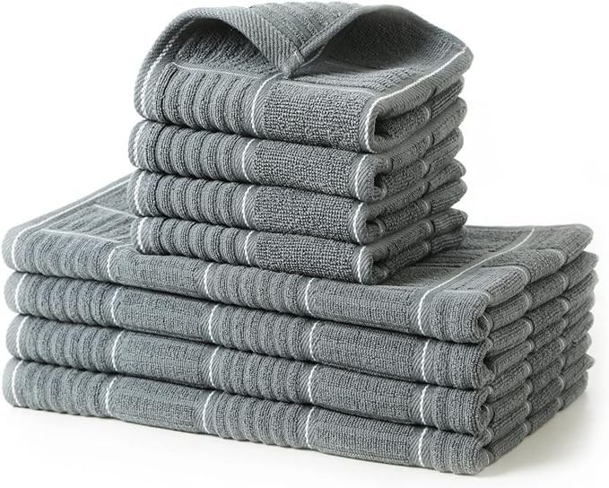 Glynniss Kitchen Towels and Dishcloths Set, Dish Towels and Dish Rags by Glynniss