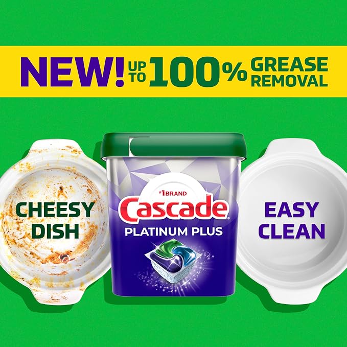 Cascade Platinum Plus Dishwasher Pods, Dishwasher Detergent, Dish Detergent Soap - Image 11