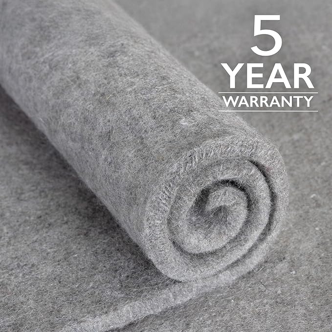 RUGPADUSA - Eco-Plush - 7'x9' - 1/2" Thick - 100% Felt - Luxurious Cushioned - Image 5
