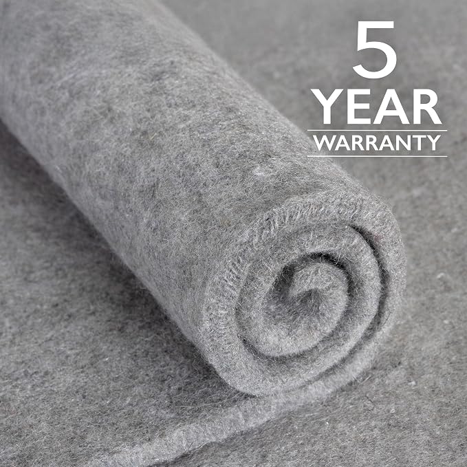 RUGPADUSA - Eco-Plush - 8'x10' - 1/2" Thick - 100% Felt - Luxurious Cushioned - Image 5