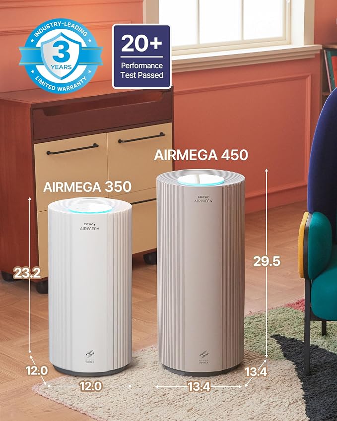 COWAY Air Purifiers for Large Room Whole Home Up to 2, True HEPA Filter for - Image 12