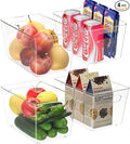 BALEINE Clear Plastic Storage Bins, Pantry Organization, BPA Free Stackable by BALEINE