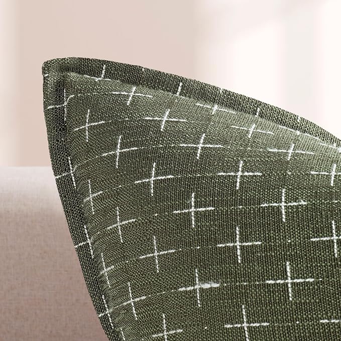 ZWJD Pillow Covers 22x22 Set of 2 Soft Polyester Textured Pillow Covers - Image 2