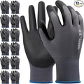Kebada Work Gloves for Men and Women, Foam Nitrile Coated Safety Gloves by KEBADA