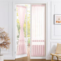 Tollpiz Sheer Door Curtain Closet Linen Textured Curtains Sheer Doorway Light by Tollpiz