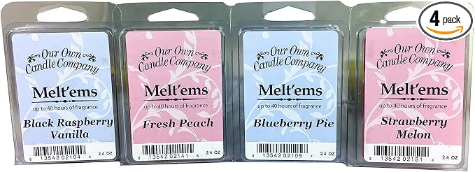 Our Own Candle Company Premium Wax Melt, Fresh Peach, and Strawberry Melon by OurOwnCandleCompanycandles