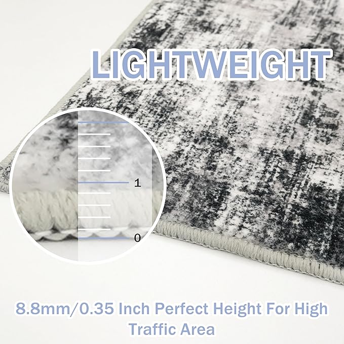 IOHOUZE Abstract Runner Rug 3x12 Ft Washable Runners - Image 5