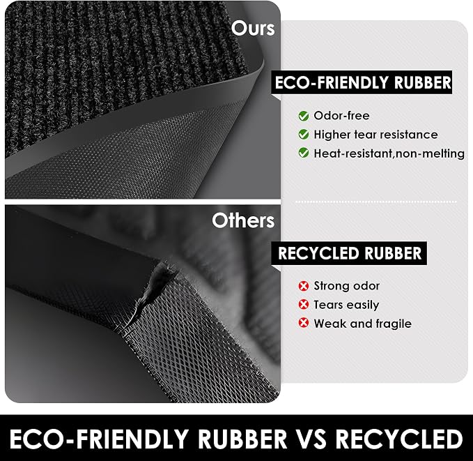 2′ x 40′ Front Door Mat Indoor Outdoor Entrance, Commercial Floor Mat Heavy - Image 9