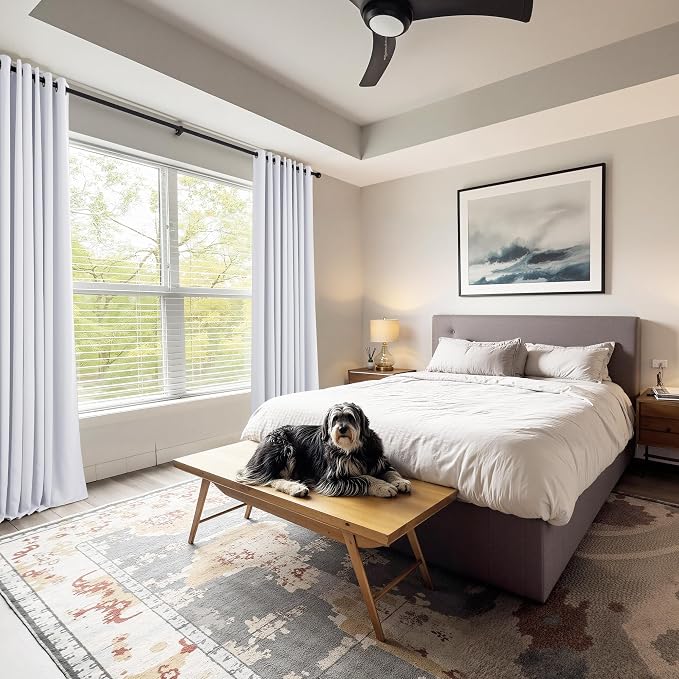 PONY DANCE Room Darkening Window Curtain Tiers, Kitchen/Bathroom/Kids Bedroom - Image 6