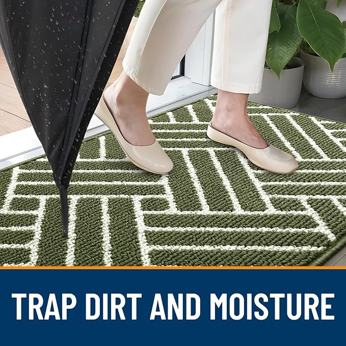 OLANLY Indoor Door Mat, 32x20 Inch, Dirt Resistant and Absorbent, Non-Slip - Image 2