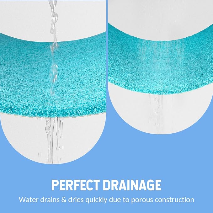 Non-Slip Bathtub Mat, 2 Pack Anti Slip Shower Mat, Fast Drying Bathtub Mats - Image 7