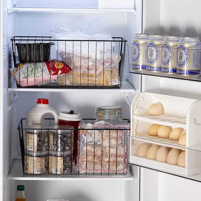 Freezer Organizer Bins, Upright Freezer Baskets - Image 5