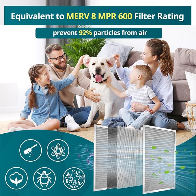 Torjim 20x24x1 Air Filter-MERV8, Washable & Reusable AC/HVAC Permanent - Image 4