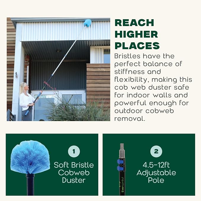 EVERSPROUT 5-to-12ft Telescoping Durable Duster - Image 3