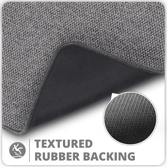 Bathroom Rugs Set 2 Pieces, Thin Bathroom Mats, Toilet Rugs, Quick Dry - Image 5