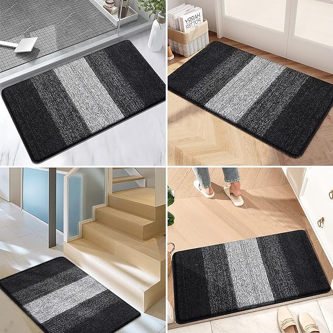 Kitinjoy Indoor Outdoor Door Mat, 59x36 Non-Slip Absorbent Dirt Trapper - Image 6