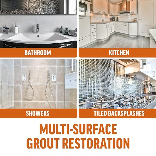 White Grout Paint Pen – Waterproof Tile Grout Colorant & Sealer Marker - Image 4