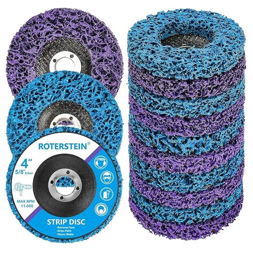 10 Pack Strip Discs Stripping Wheel 4 inch by ROTERSTEIN