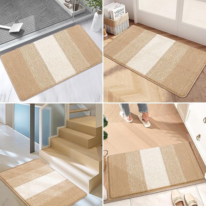 Kitinjoy Indoor Outdoor Door Mat, 36x24 Non-Slip Absorbent Dirt Trapper - Image 6