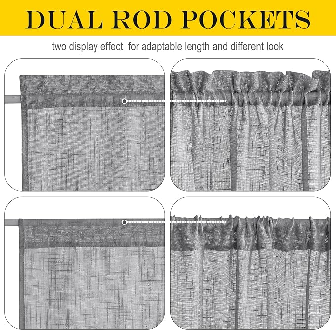 NICETOWN Sidelight Curtain for Front Door - Image 3