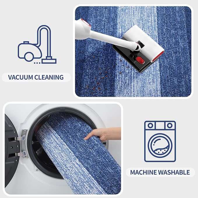 Kitinjoy Indoor Outdoor Door Mat, 59x24 Non-Slip Absorbent Dirt Trapper - Image 3