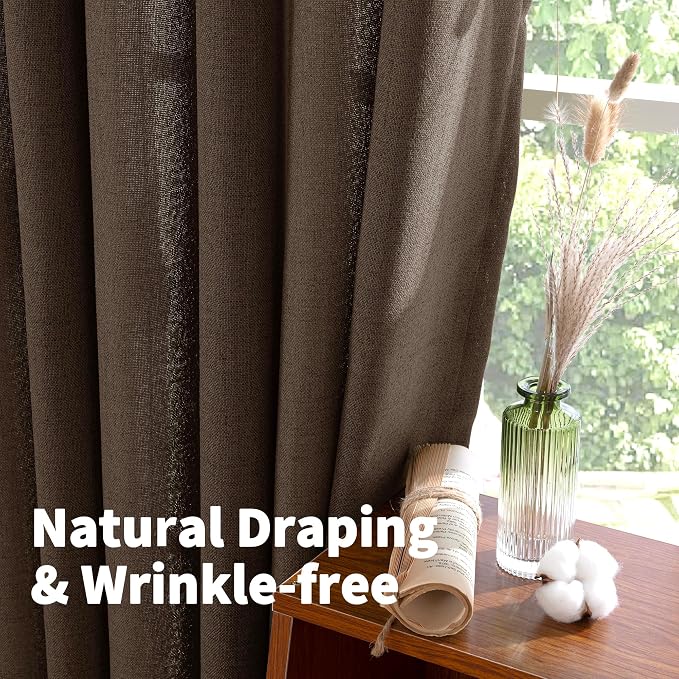 YoungsTex Linen Curtains 90 Inch Length - Image 5