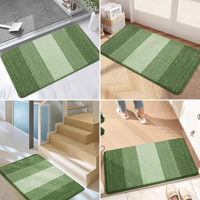 Kitinjoy Indoor Outdoor Door Mat, 32x20 Non-Slip Absorbent Dirt Trapper - Image 6