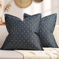 ZWJD Pillow Covers 26x26 Set of 2 Soft Polyester Textured Pillow Covers by ZWJD