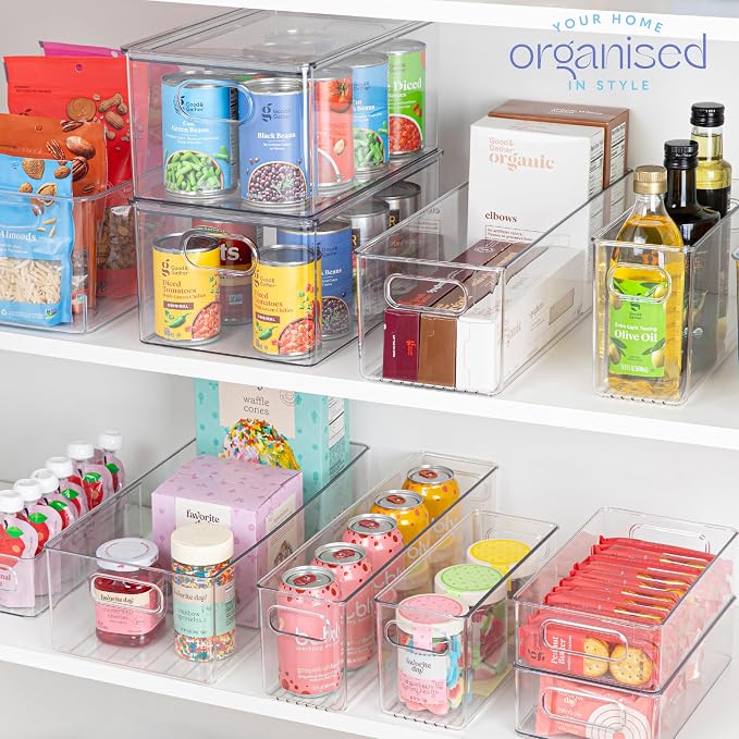 Plastic Food Storage 4 Pack Clear Container Bin - Image 7