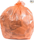 Plasticplace 32-33 Gallon Trash Bags │ 1.5 Mil │ Orange Garbage Can Liners │ by Plasticplace