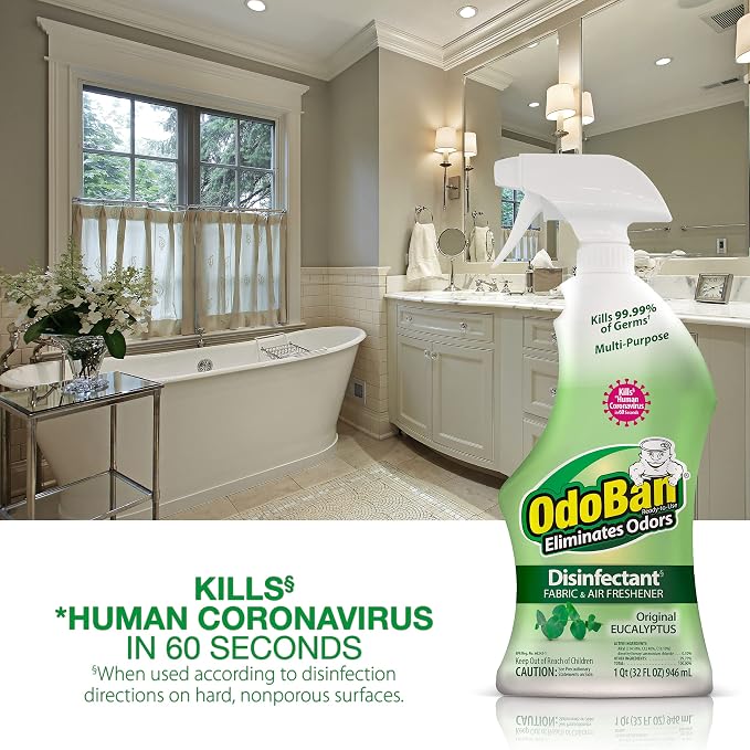 OdoBan Ready-to-Use Disinfectant and Odor Eliminator, Made in the USA, Original - Image 6