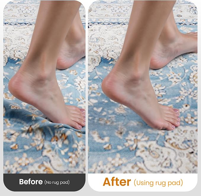 Non-Slip Rug Pad Gripper 2x3 Feet, Anti Skid Mat - Image 4