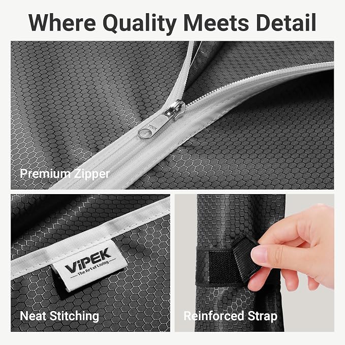 VIPEK V5C Plus Covered Clothes Rack Portable Wardrobe Closet, Heavy Duty - Image 3